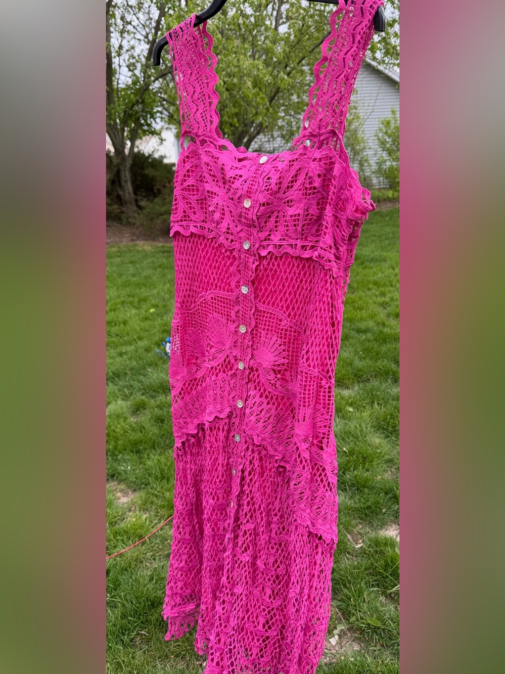 Farm Rio Pink Nautical Guipure Maxi
Dress - Picture 4 of 7